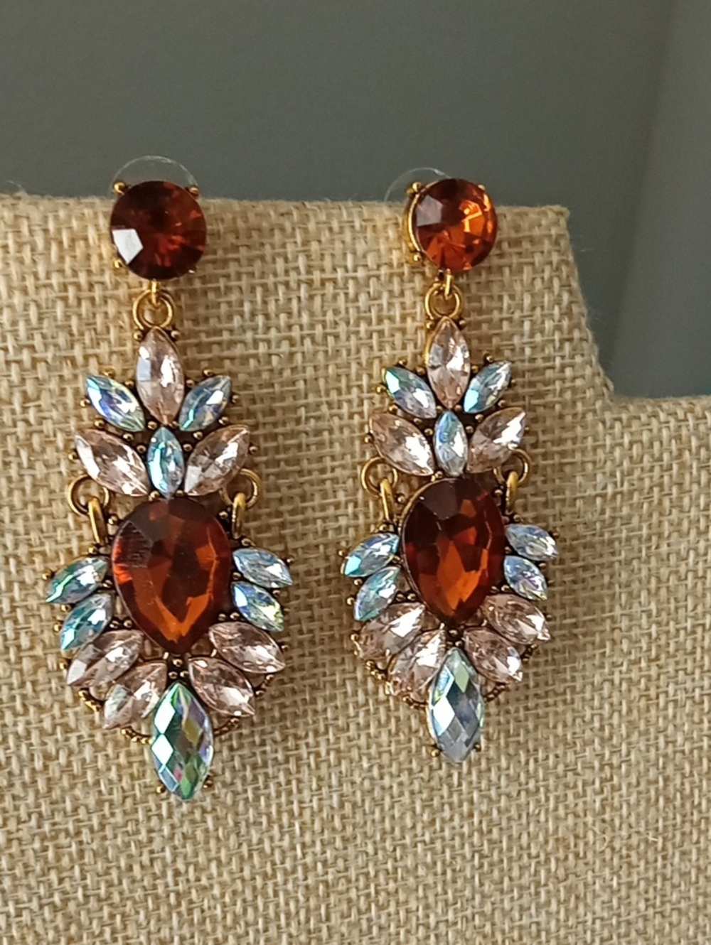 Formal Rhinestone Earrings - Picture 4 of 6